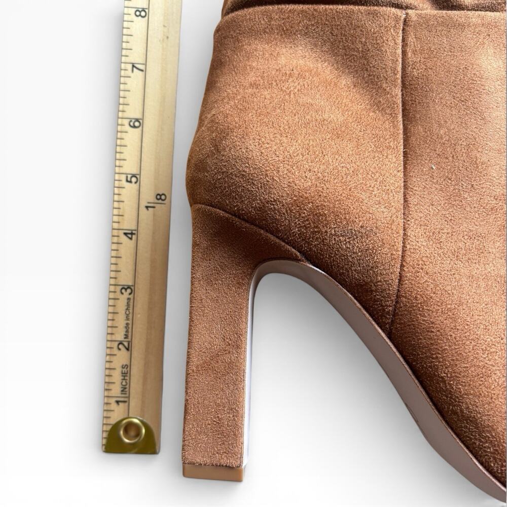 Jessica Simpson Knee Slouch Brown Classic Y2K Statement Heel Boots Women 9.5M - Picture 8 of 10